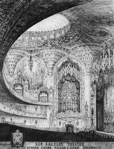 United Artists Theater architectural drawing