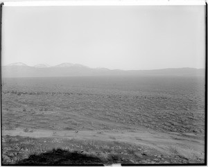 View of the desert looking west from the Mojave Mining District, ca.1907