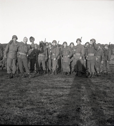 Group of trainees in the field at Fort Ord