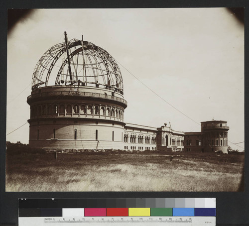 Yerkes Observatory under construction, looking northeast