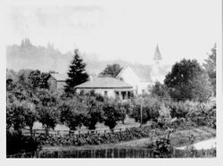 Methodist Church and parsonage at Green Valley built on Sullivan land in 1899