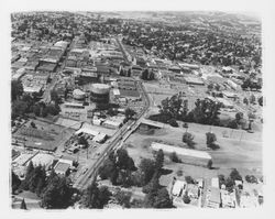 Santa Rosa Avenue and Sonoma Avenue intersection looking north], Santa Rosa, California, 1967