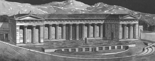 Architect's rendering, Greek Theatre