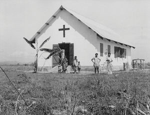 Parkijuli Church, Assam, North India. (Parkijuli Christian Hospital is placed close to the bord