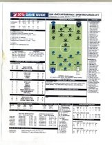2016 Game Guide | San Jose Earthquakes v Sporting Kansas City