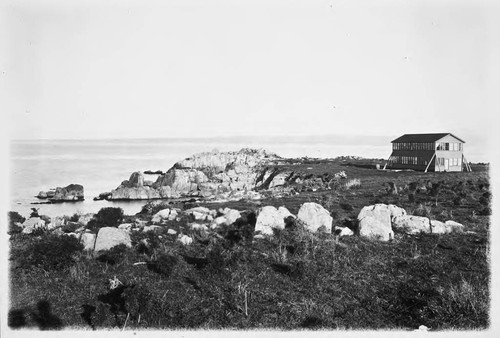Photograph of Lovers Point Laboratory View From Below the Cliff