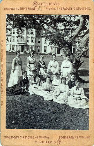 Eadweard Muybridge photograph of student group