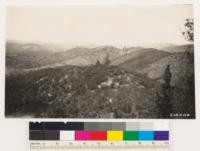 Taken north from top of Bisbee Peak near Plymouth. Extensive chamise and manzanita field burned 1926