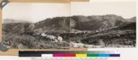 Panorama looking E showing sugar pine-bigcone spruce type at Bear Heaven Ventura County. But for low fire hazard because of rocky character of area, this type would have been destroyed by 1932 fire