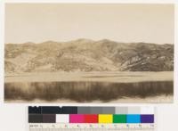 Looking toward Red Mt. From top of San Francisquito Reservoir Dam. Types: chamise, sage, and chamise manzanita