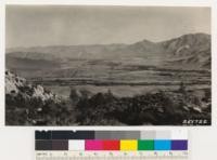 Looking east up South Fork of Kern Valley above Isabella. Hills appearing grass like are thin sage