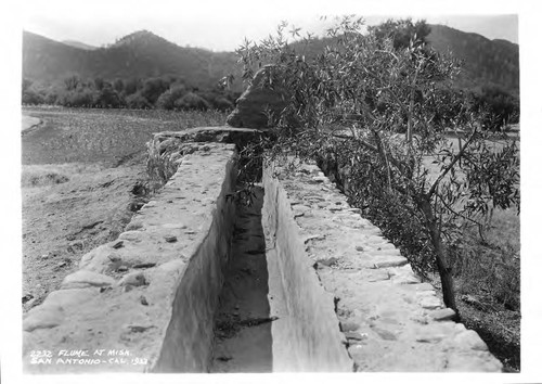 Photograph San Antonio de Padua Mission Irrigation Aqueduct