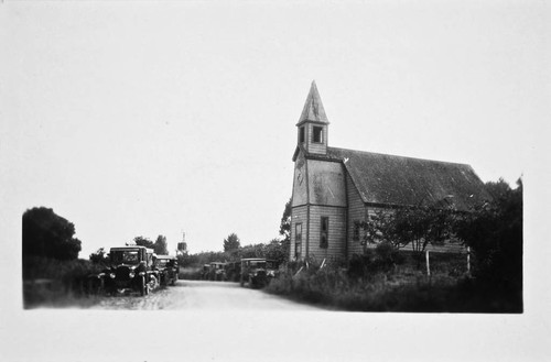 Photograph of Prunedale Church, 1925