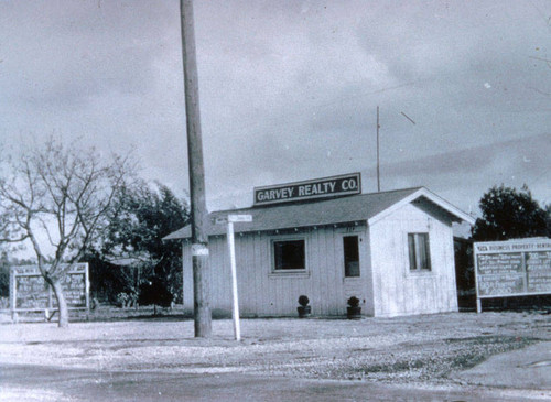 Photograph of the first Browning real estate office