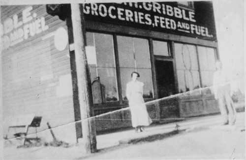 Photograph of the Gribble store