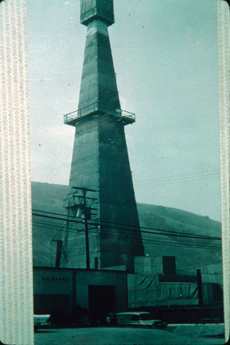 Photograph of oil exploration on Monterey Pass Road