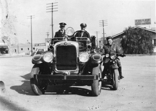 Photograph of Police and Fire officers