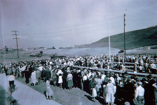 Photograph of the opening ceremonies of El Encanto