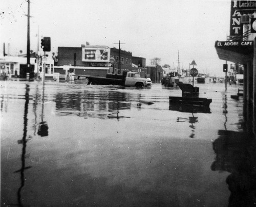 Photograph of South Atlantic Ave during a flood