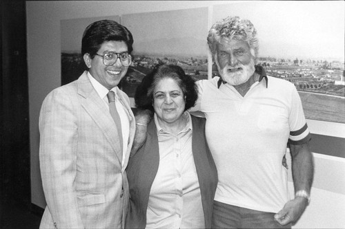 Photograph of David Almada, Lucy Arnmeian and Colin Lucas