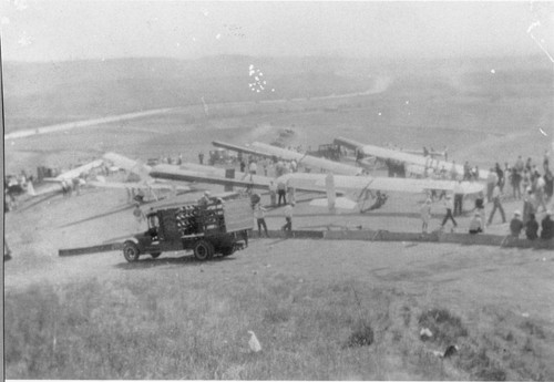 Photograph of gliders during the 1930's in Monterey Park