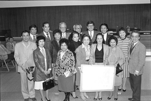 Photograph of council members and others