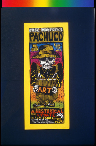 José Montoya's Pachuco Art, A Historical Update, Announcement Poster for