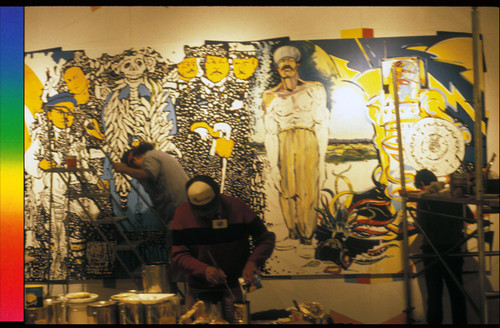 Working on a Mural