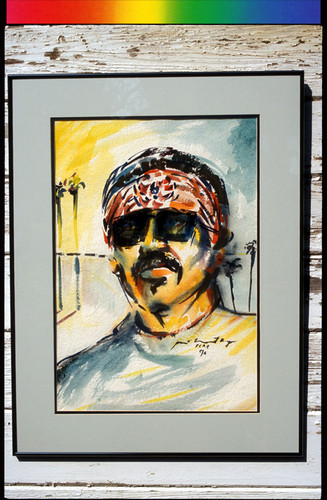 Chicano Wearing Red Bandanna