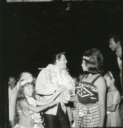 Ceremony for Elvis, Micky, and the crew while filming 