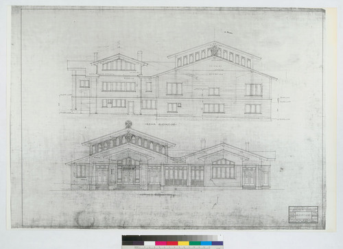 Rear Elevation and Section