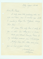 Correspondence from Tetsuo Kitayama to J. Elmer Morrish