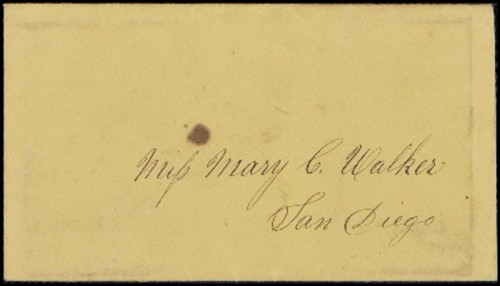 Morse, Mary Chase (nee Walker) (wife) - Correspondence, part 1