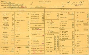WPA household census for 109 N GRAND, Los Angeles