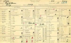 WPA household census for 3429 PERCY, Los Angeles