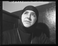 Mother Maria, Mother Superior of convent near Damascus (Syria), Los Angeles, 1949