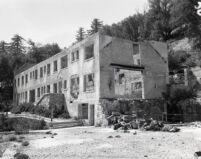 Ruins of the Mt. Lowe Taven, Los Angeles County, 1955