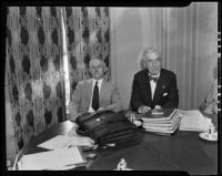 Scott M. Loftin and William Ransom at the American Bar Association convention, Los Angeles, 1935