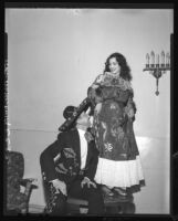 Sophie Hernandez in Tehuana costume at Baile Ranchero of the Club Mexicano de Los Angeles, 1948