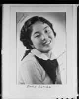 Japanese-American student Emmy Sumida, Los Angeles, 1936