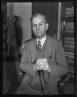 Emmett Dalton, witness in court, Los Angeles, 1935