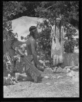 Centinela Springs Pageant rehearsal with Bonnie Emerie and Owen Evans, Centinela Park, Inglewood, 1935