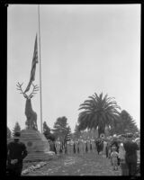 Memorial Day ceremonies at the Inglewood Cemetery, Inglewood, 1929