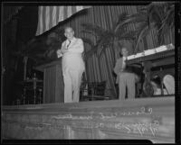 Clarence E. Martin speaking at the convention of the American Bar Association, Los Angeles, 1935