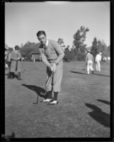 Unidentified golfer at the Los Angeles Open, 1934