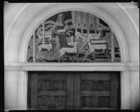 Muralist Millard Sheets' pastoral fresco at Groman Mortuary chapel, Los Angeles, 1935