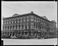 Exterior of Pio Pico House on Main Street, Los Angeles, ca. 1934