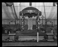 National Orange Show exhibit at the Southern California Fair, Riverside, 1929