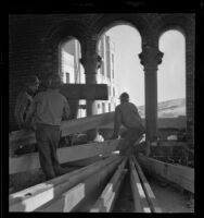 Old Los Angeles Times Building being prepared for demolition, Los Angeles, 1938