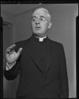 Father Francis J. Caffrey of San Juan Bautista Mission, Los Angeles, 1936